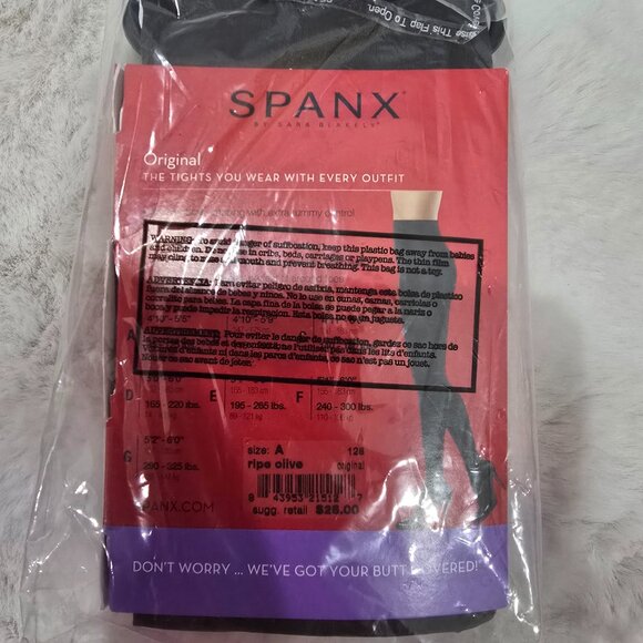 SPANX Tight-End Tights Ripe Olive Sizes NEW Original 128 bodyshaping - Picture 2 of 6